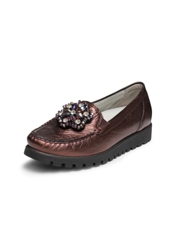 VITAFORM Slipper Damen Weite H Echt Leder Bordeaux/metallic, 38 VITAFORM Slipper Damen Weite H Echt Leder Bordeaux/metallic, 38 von VITAFORM