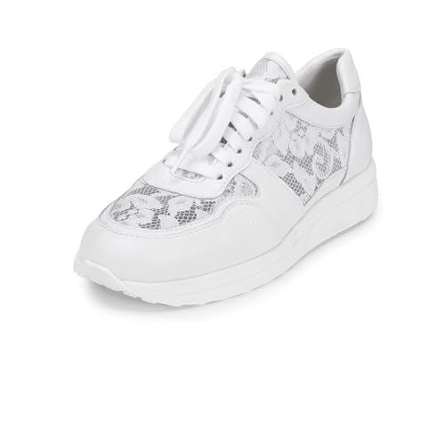 VITAFORM Sneaker Damen Leder - Damen Sneaker aus italienischem Hirschleder - Bequeme Damen Schuhe weiß 36 von VITAFORM