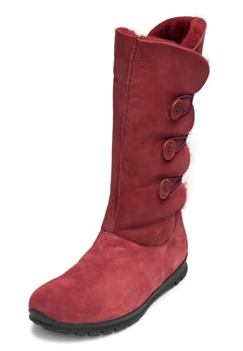 VITAFORM Stiefel Damen Weite H Veloursleder & Doubleface Bordeaux, 39 von VITAFORM