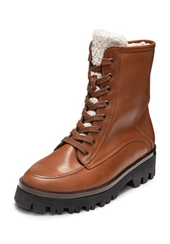 VITAFORM Stiefeletten Damen Gefüttert - Wasserabweisende Winterschuhe Damen - Warme Damen Stiefel Gefüttert für den Winter braun 39 von VITAFORM