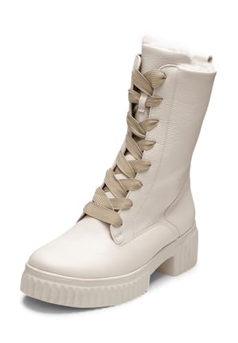 VITAFORM Stiefeletten Damen Gefüttert - Wasserabweisende Winterschuhe Damen - Warme Damen Stiefel Lammfell-Gefüttert für den Winter beige/taupe 41 von VITAFORM