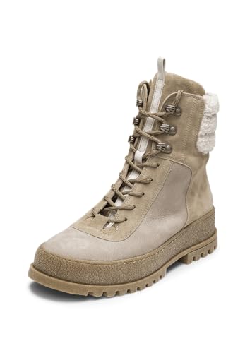 VITAFORM Stiefeletten Damen Gefüttert - Winterschuhe Damen - Warme Stiefel Gefüttert für den Winter beige/taupe 41 von VITAFORM