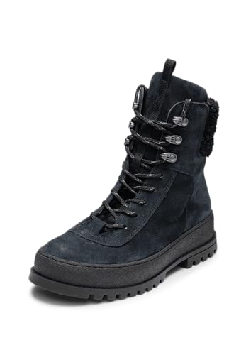 VITAFORM Stiefeletten Damen Gefüttert - Winterschuhe Damen - Warme Stiefel Gefüttert für den Winter blau 39 von VITAFORM