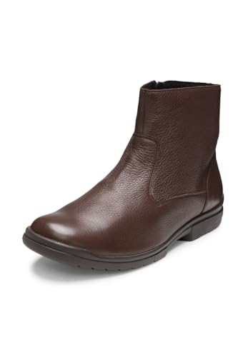 VITAFORM Stiefeletten Herren Weite H Hirschleder braun, 43 von VITAFORM