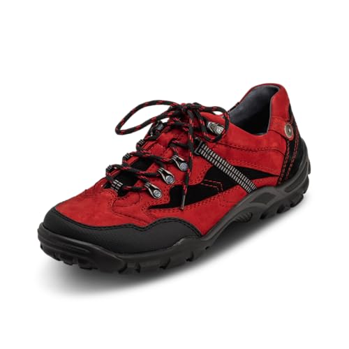 VITAFORM Trekkingschnürer Herren Nubukleder – Wasserabweisende Trekkinghalbschuhe – Trekkingschuhe mit austauschbarem Luftpolsterfußbett – Hikking-Schuhe mit stabilen Halt – Rot Größe 43 VITAFORM Trekkingschnürer Herren Nubukleder – Wasserabweisende Trekkinghalbschuhe – Trekkingschuhe mit austauschbarem Luftpolsterfußbett – Hikking-Schuhe mit stabilen Halt – Rot Größe 43 von VITAFORM