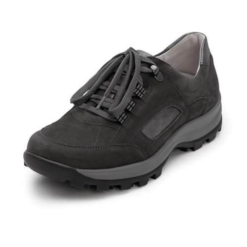 VITAFORM Wanderschuhe Damen Nubukleder – Wasserabweisende Trekkinghalbschuhe – Trekkingschuhe mit austauschbarem Luftpolsterfußbett – Hikking-Schuhe mit stabilen Halt – Anthrazit Größe 37 VITAFORM Wanderschuhe Damen Nubukleder – Wasserabweisende Trekkinghalbschuhe – Trekkingschuhe mit austauschbarem Luftpolsterfußbett – Hikking-Schuhe mit stabilen Halt – Anthrazit Größe 37 von VITAFORM