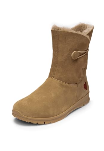 VITAFORM Winterboots Damen gefüttert – Gefütterte Stiefel für Damen – Rutschhemmend, Leicht und besonders Warm beige/taupe 38 von VITAFORM