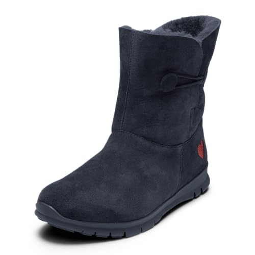 VITAFORM Winterboots Damen gefüttert – Gefütterte Stiefel für Damen – Rutschhemmend, Leicht und besonders Warm blau 38 von VITAFORM