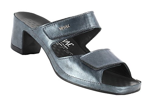 Vital Pantoletten/Sandalen 0520-21-90 Bleary anthrazit mit Massagefussbett und TPU Sohle Made in Austria (EU 41) von VITAL