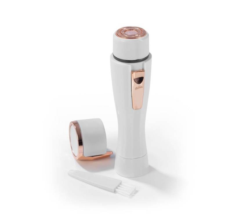 VITALmaxx Elektrogesichtshaarentferner Haarentferner - Perfect Shave, Haarentfernung ohne Rötung & Schmerzen LED-Licht Augenbrauen Oberlippe von VITALmaxx