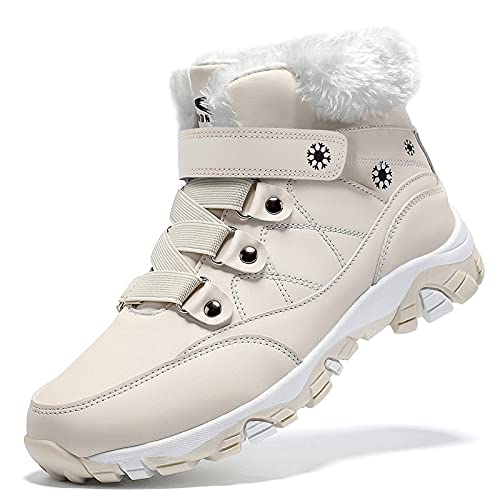 VITIKE Damen Winterschuhe Trekking Wanderstiefel Warm Gefüttert Schneestiefel Winter Outdoor Boots Winterstiefel von VITIKE