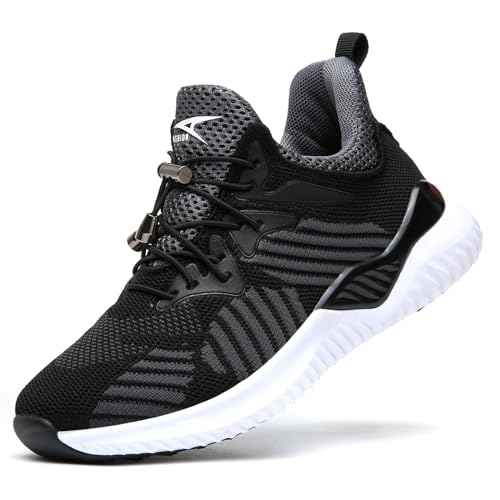 VITIKE Kinder Schuhe Jungen Schuhe Mädchen Sneaker Damen Sportschuhe Outdoor Schuhe Jungen Turnschuhe Laufschuhe Schnürer Freizeit Sportschuhe Kinder Sneaker, 8-schwarz, 37 EU von VITIKE