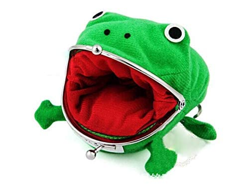 Cosplay Anime Frosch Münze Geldbörse Nette Tasche Brieftasche Kleine Geld Tasche Plüschtier für Lustige 3225, bleibende Farbe, M von VIUJUH