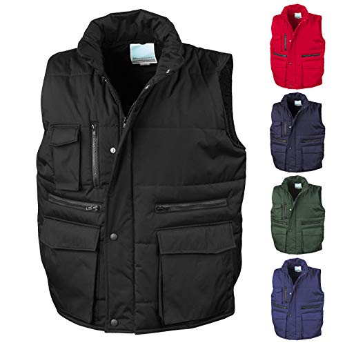 VIVA WERBUNG Weste Arbeitsweste Bodywarmer Result Security, Ordner, Presse, Wunschtext von VIVA WERBUNG