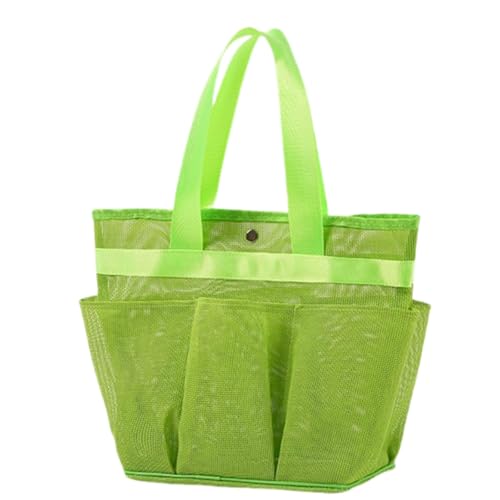 VIVACRAFT Aufbewahrungstasche Mesh Cosmetic Bag Reisen Toilettenbeutel, Tragbarer -Kosmetiktasche Vertikaler Aufbewahrungstasche, Reisetasche Mit Griff, Reißverschlussbeutel-großer Grüner Netzbeutel von VIVACRAFT