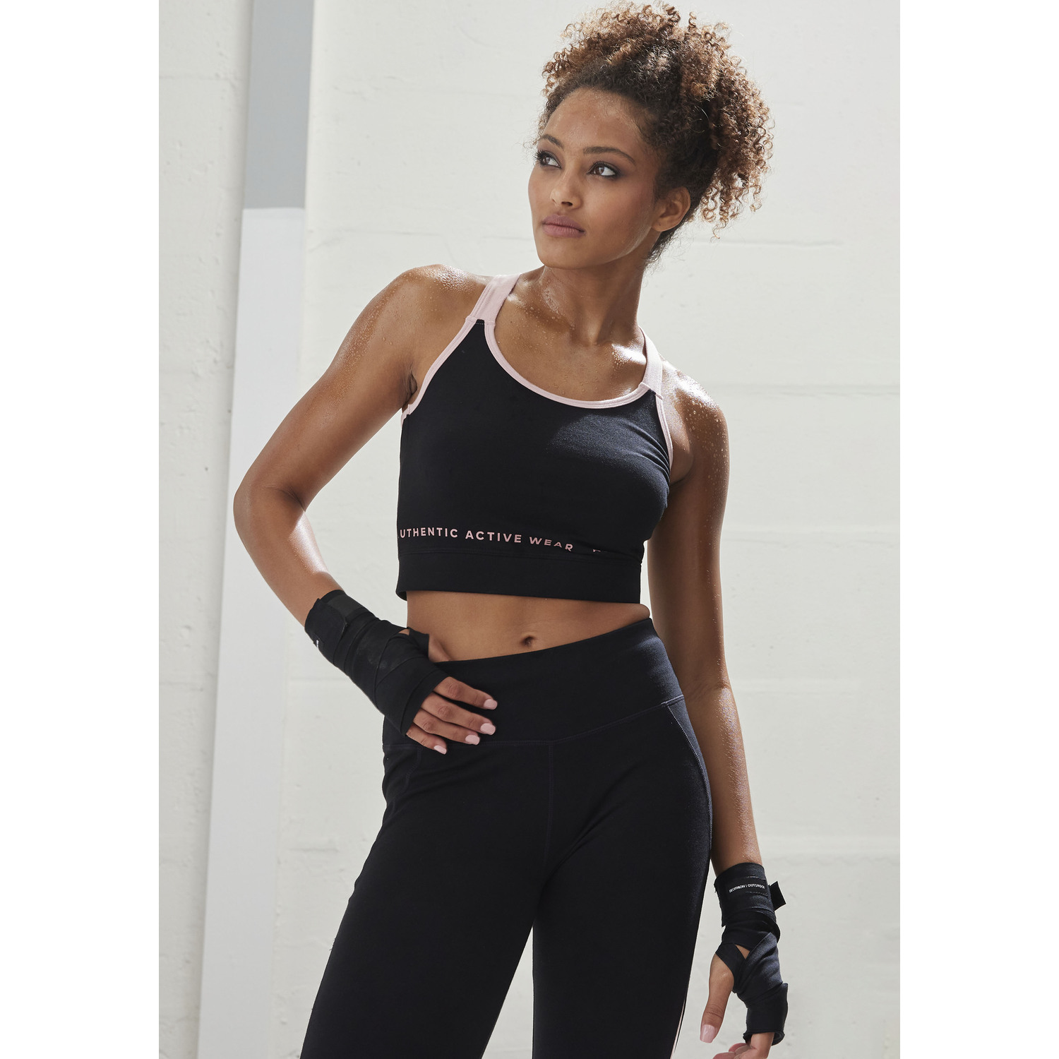 VIVANCE ACTIVE Crop-Top Damen schwarz Gr.L (44/46) von VIVANCE ACTIVE