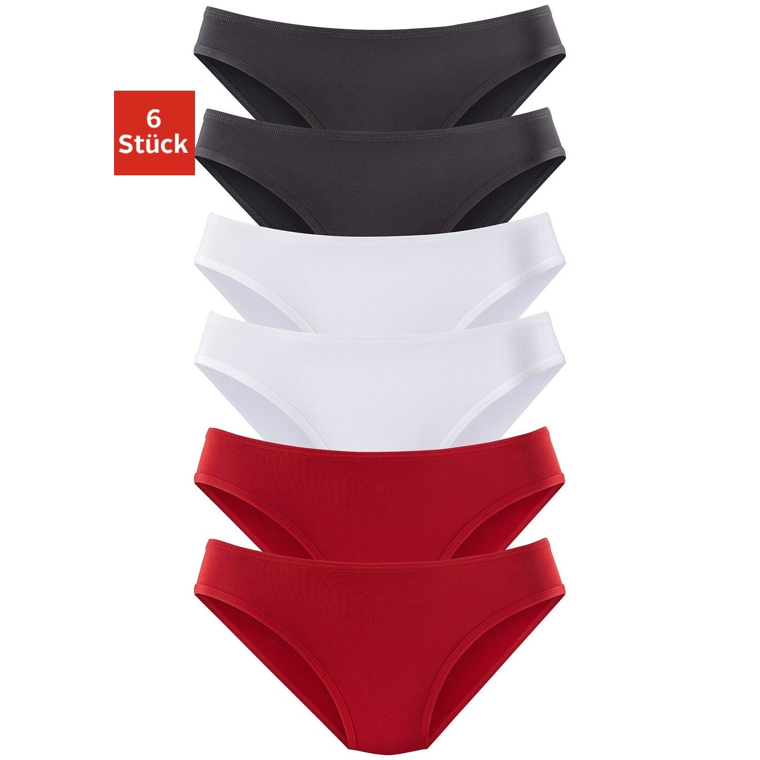 VIVANCE ACTIVE Jazz-Pants Slips Damen rot, schwarz, weiß Gr.32/34 von VIVANCE ACTIVE