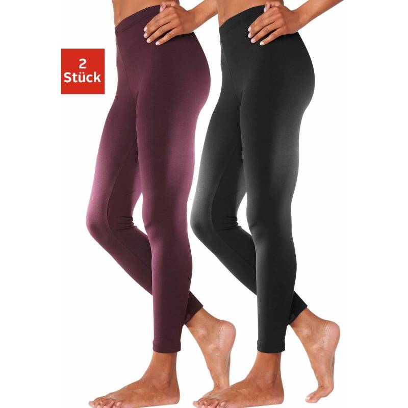 VIVANCE ACTIVE Leggings Damen beere, schwarz Gr.52/54 von VIVANCE ACTIVE