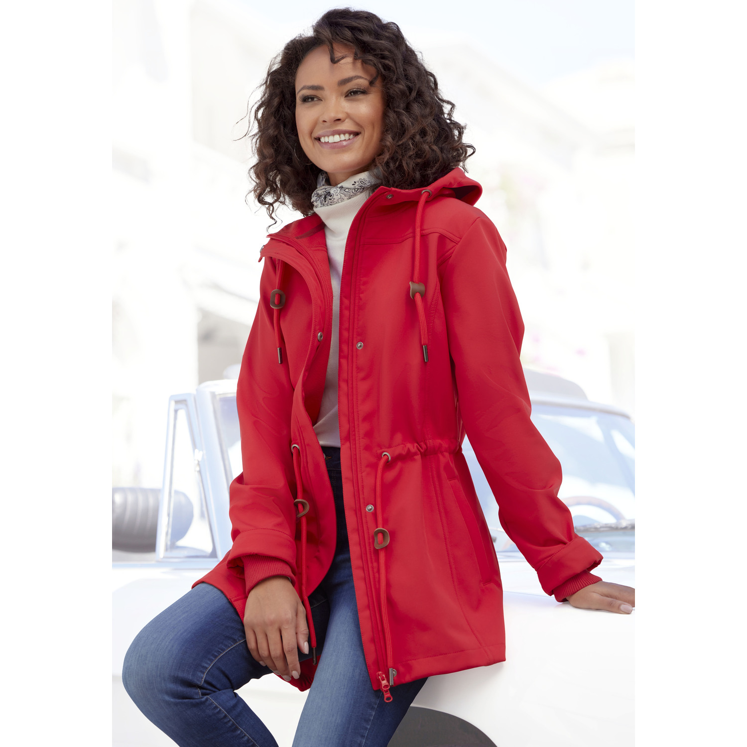 VIVANCE ACTIVE Softshelljacke Damen rot Gr.48 von VIVANCE ACTIVE