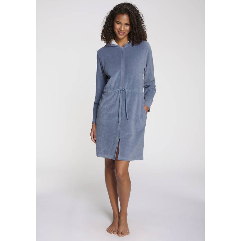VIVANCE DREAMS Damen Bademantel graublau Gr.48/50 von VIVANCE DREAMS