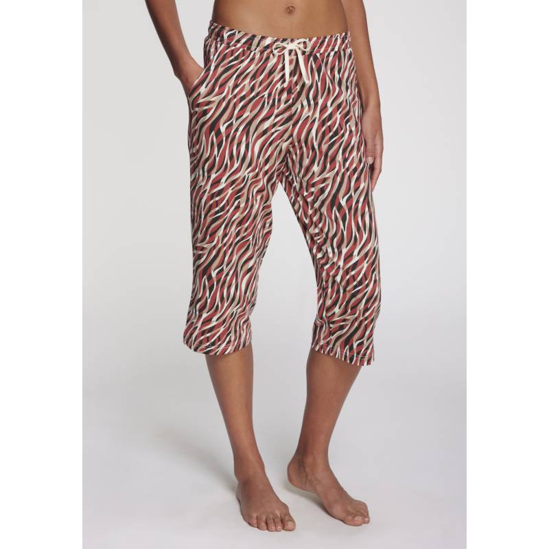 VIVANCE DREAMS Damen Caprihose rot-schwarz-gemustert Gr.48/50 von VIVANCE DREAMS