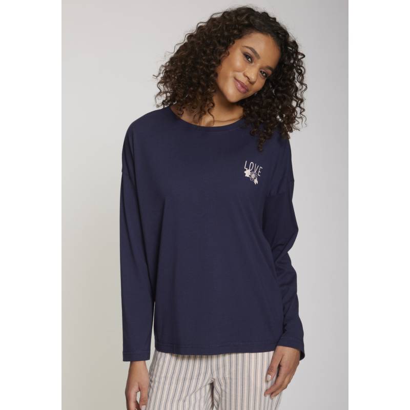 VIVANCE DREAMS Damen Langarmshirt dunkelblau Gr.32/34 von VIVANCE DREAMS