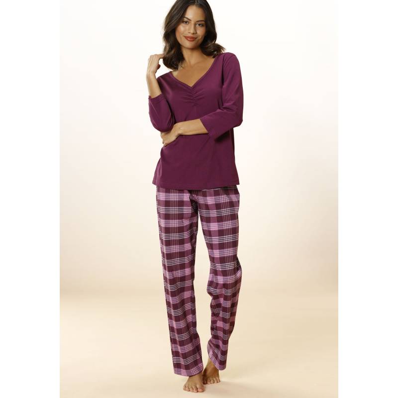 VIVANCE DREAMS Damen Pyjama bordeaux Gr.56/58 von VIVANCE DREAMS