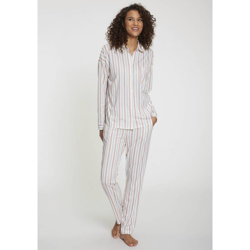 VIVANCE DREAMS Damen Pyjama bunt gestreift Gr.44/46 von VIVANCE DREAMS