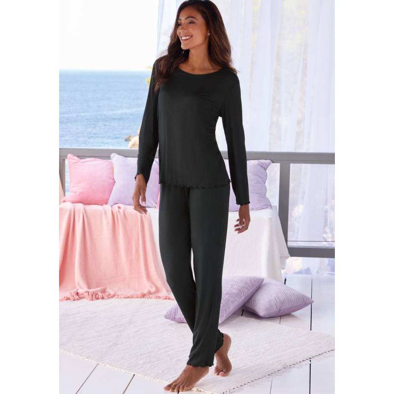 VIVANCE DREAMS Damen Pyjama schwarz Gr.40/42 von VIVANCE DREAMS