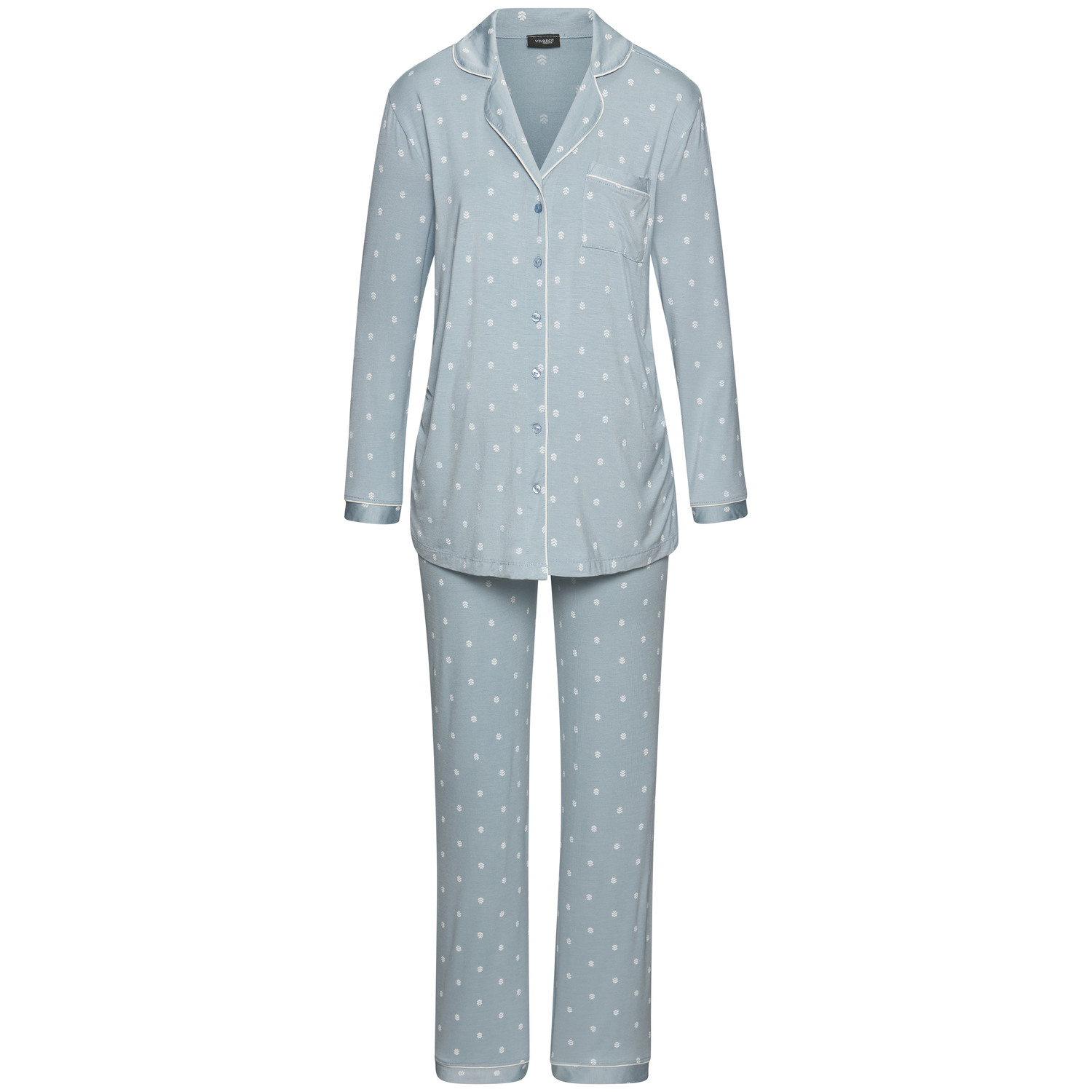 VIVANCE DREAMS Damen Umstandspyjama hellblau-gemustert Gr.44/46 VIVANCE DREAMS Damen Umstandspyjama hellblau-gemustert Gr.44/46 von VIVANCE DREAMS