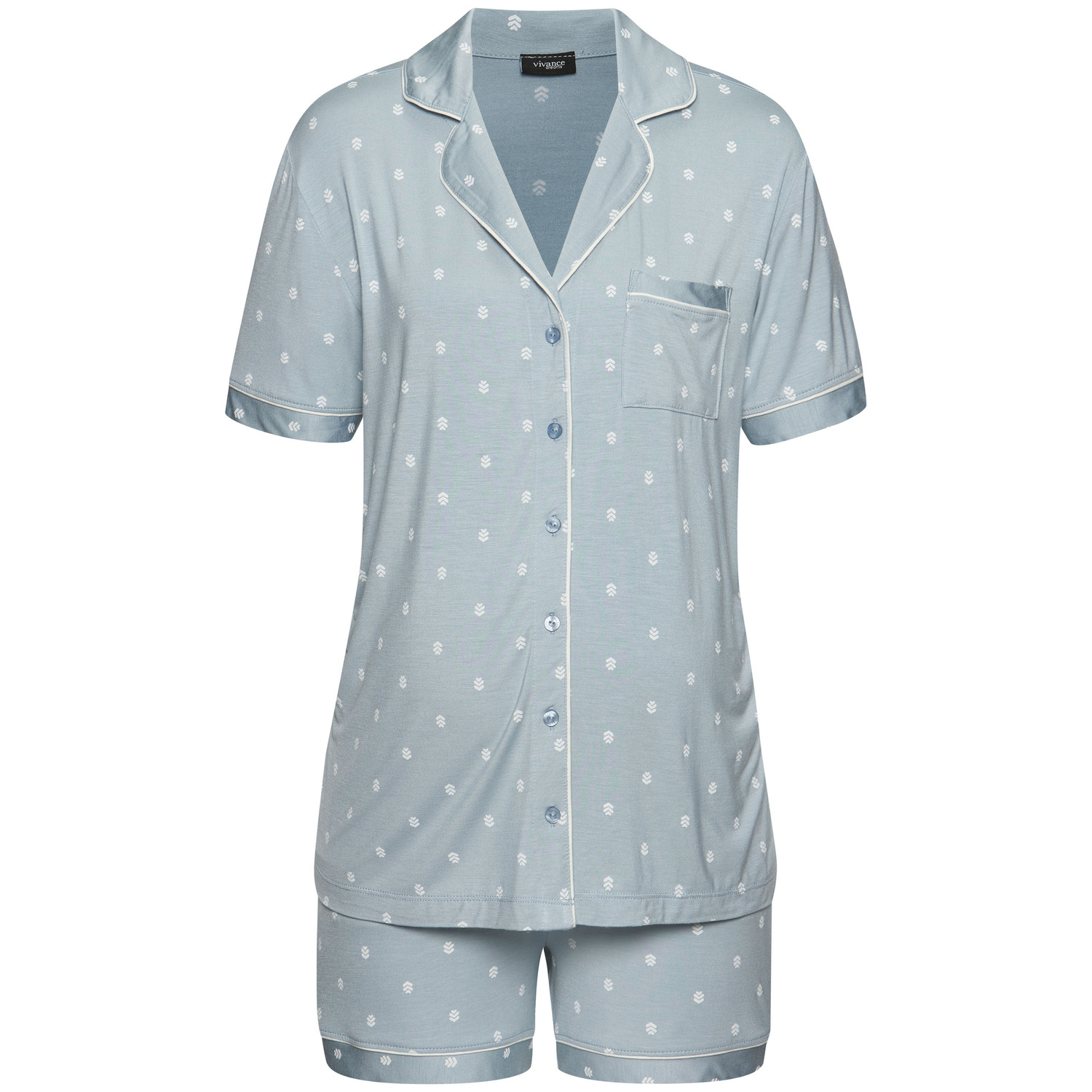 VIVANCE DREAMS Damen Umstandspyjama hellblau-gemustert Gr.44/46 VIVANCE DREAMS Damen Umstandspyjama hellblau-gemustert Gr.44/46 von VIVANCE DREAMS