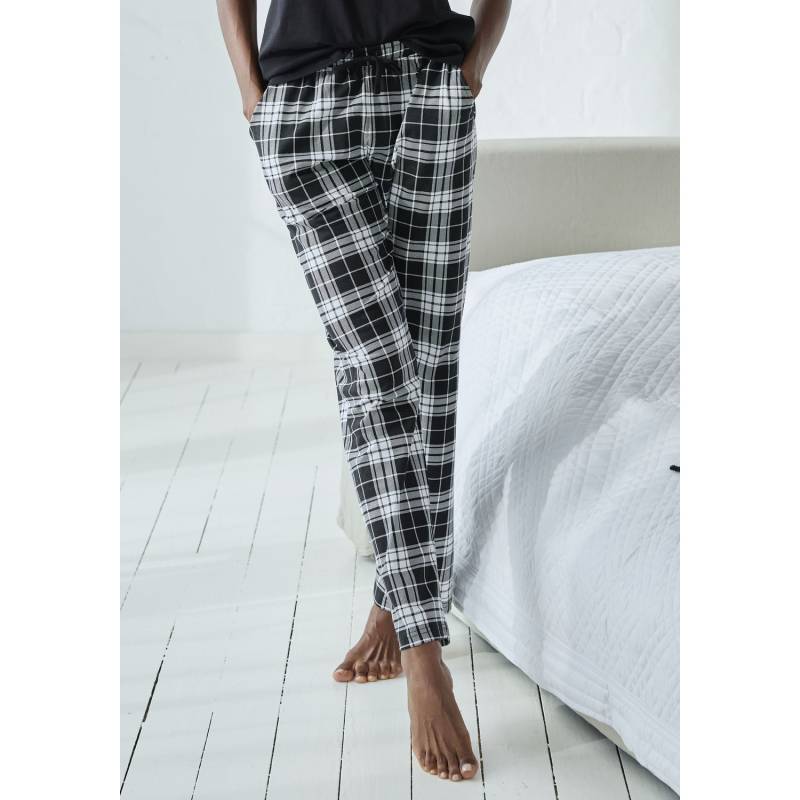 VIVANCE DREAMS Pyjamahose Damen schwarz-weiß kariert Gr.40/42 von VIVANCE DREAMS