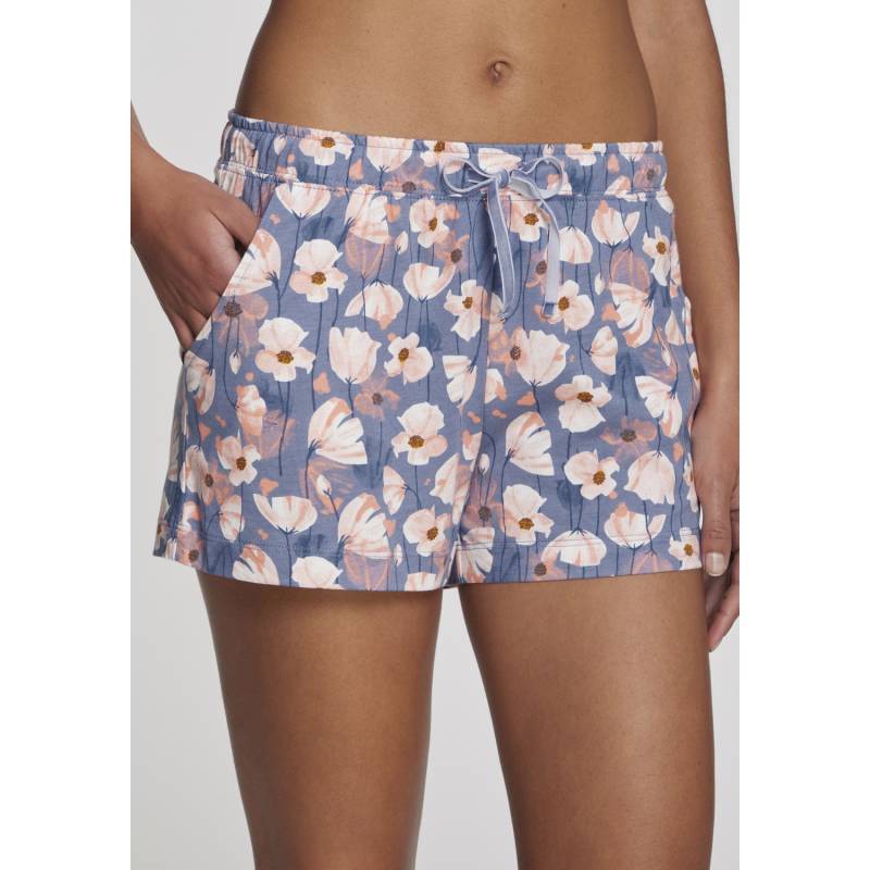 VIVANCE DREAMS Pyjamashorts Damen rosa-blau-geblümt Gr.36/38 von VIVANCE DREAMS