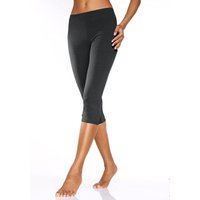 Große Größen: Doppelpack Capri-Leggings, schwarz, Gr.40/42-56/58 von Vivance Active