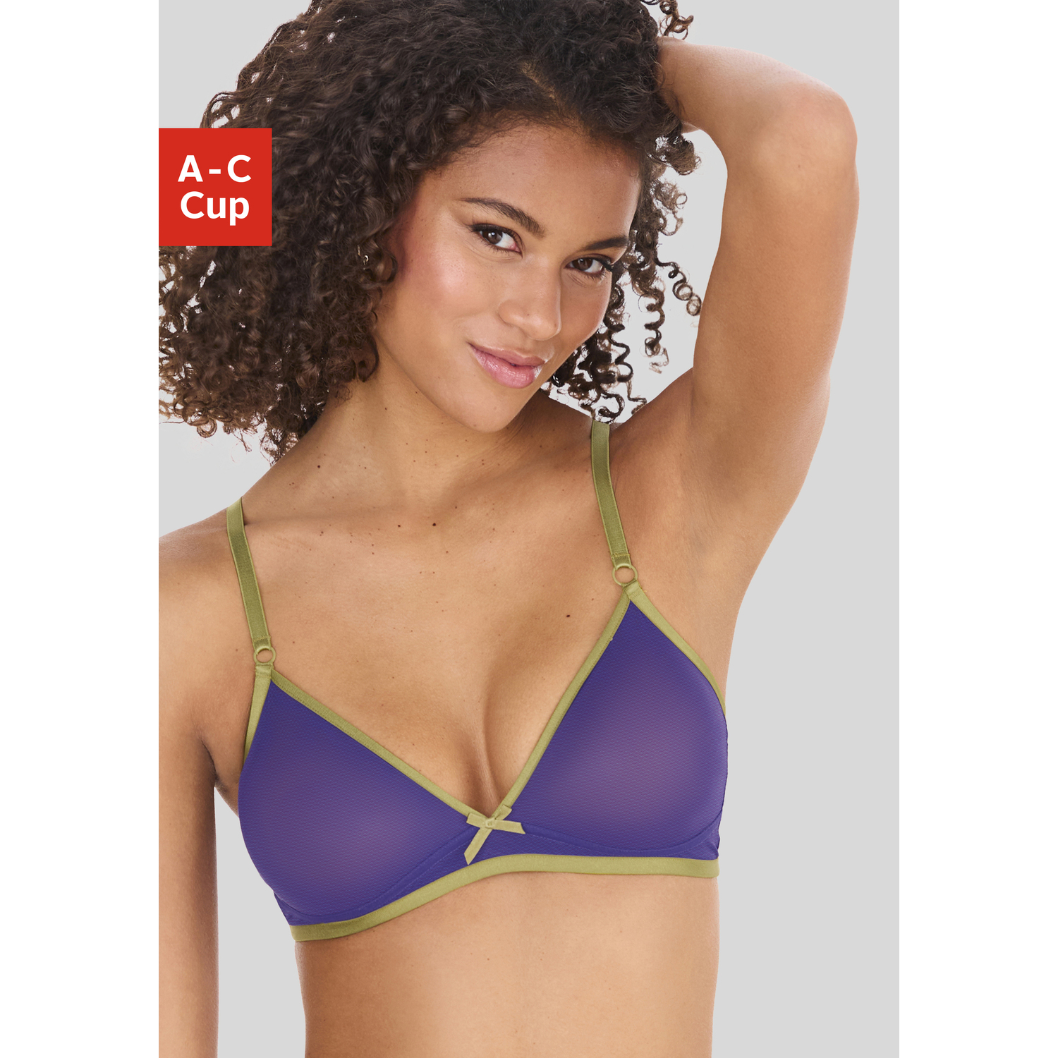 VIVANCE Bralette-BH Damen blau-olive Gr.85B von VIVANCE