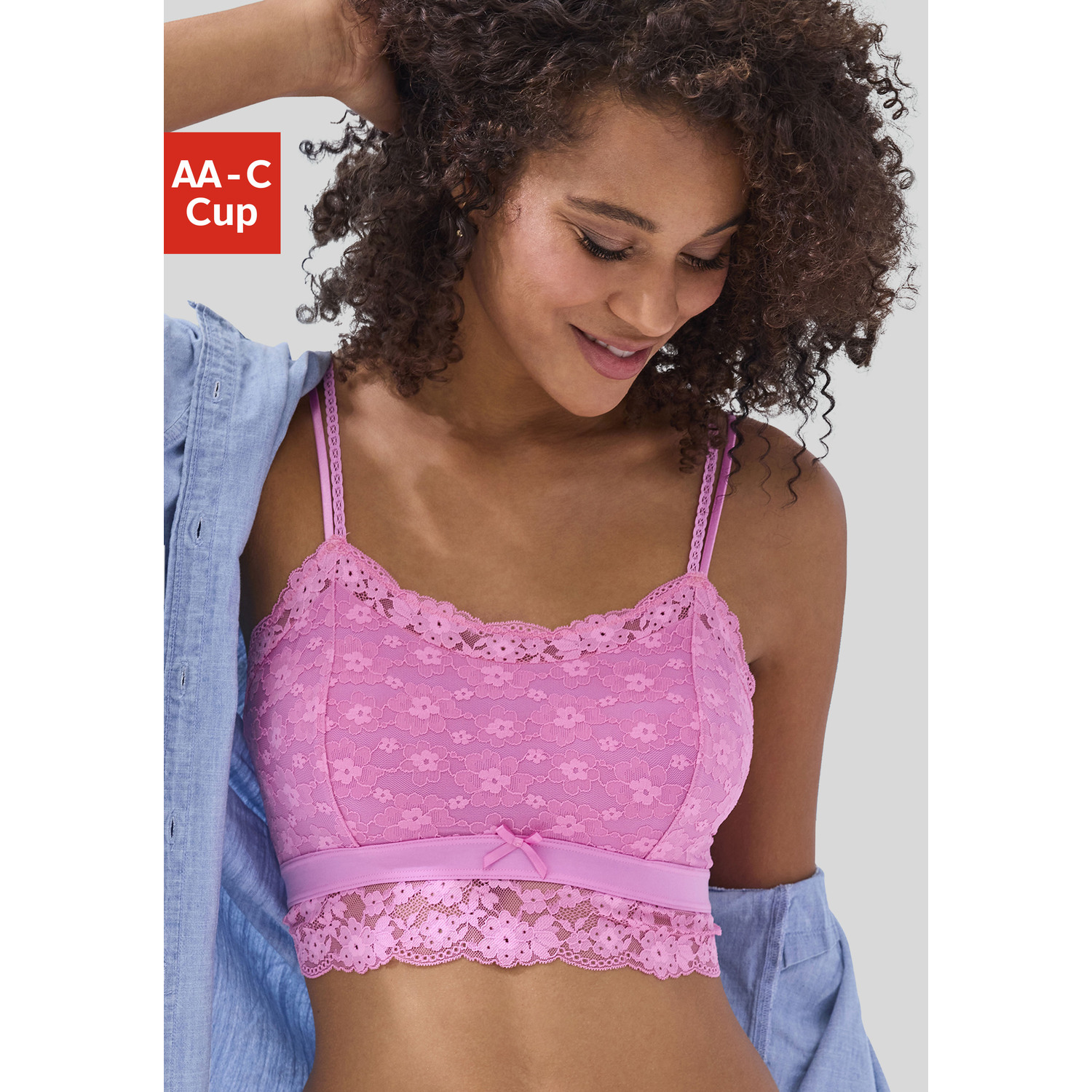 VIVANCE Bralette-BH Damen pink Gr.75AA von VIVANCE