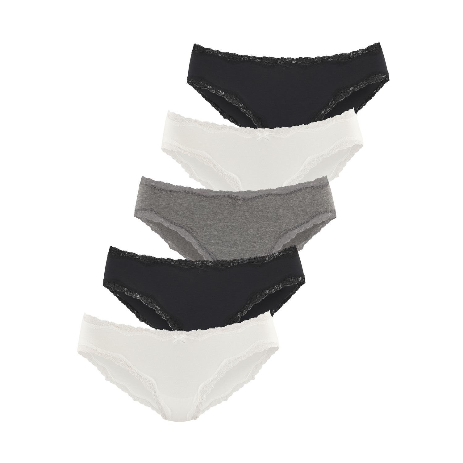 VIVANCE Jazz-Pants Slips Damen creme, anthrazit meliert, schwarz Gr.32/34 von VIVANCE