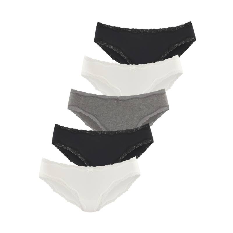 VIVANCE Jazz-Pants Slips Damen creme, anthrazit meliert, schwarz Gr.36/38 von VIVANCE