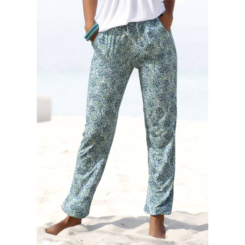 VIVANCE Jerseyhose Damen grün-bedruckt Gr.40 von VIVANCE