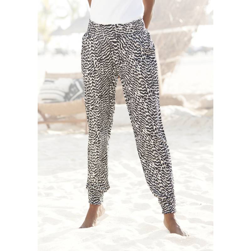 VIVANCE Jerseyhose Damen schwarz-weiß bedruckt Gr.42 von VIVANCE