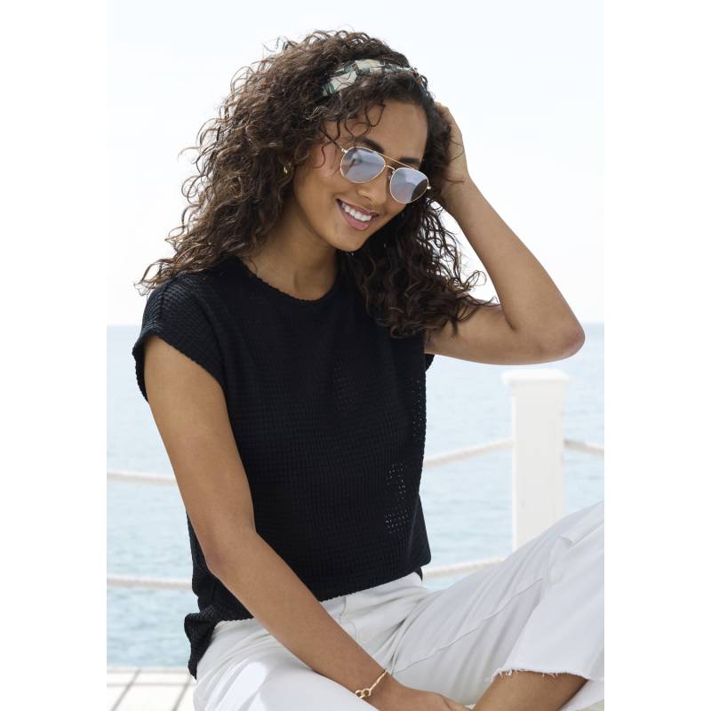 VIVANCE Kurzarmshirt Damen schwarz Gr.32/34 von VIVANCE