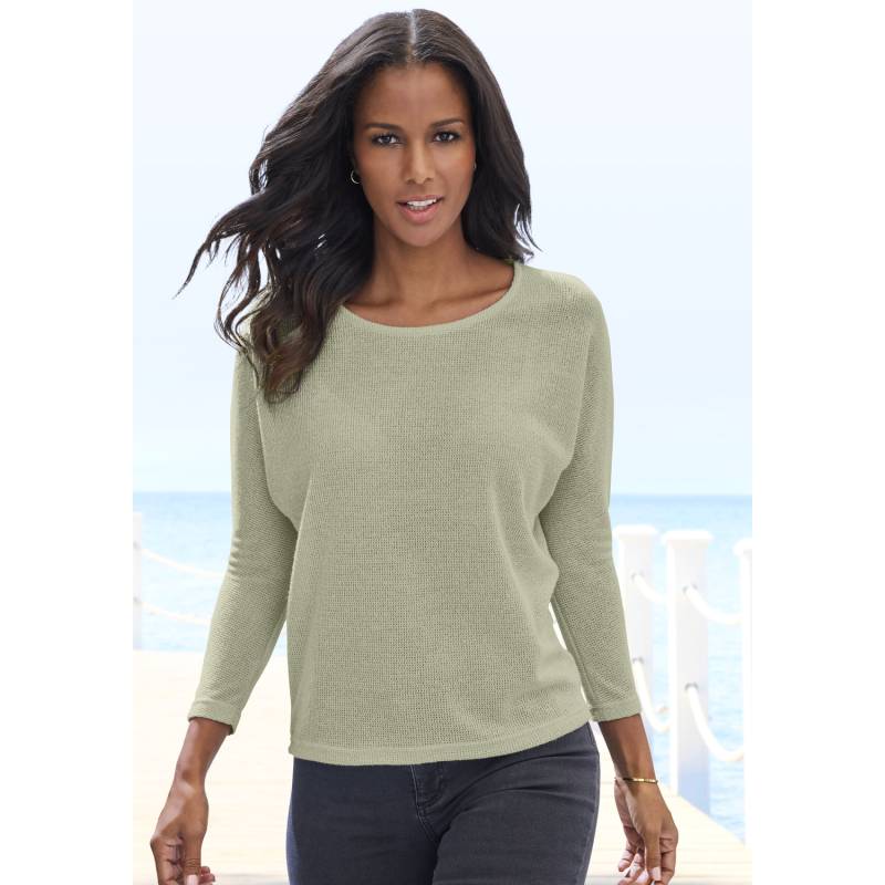 VIVANCE Langarmshirt Damen khaki Gr.36/38 von VIVANCE