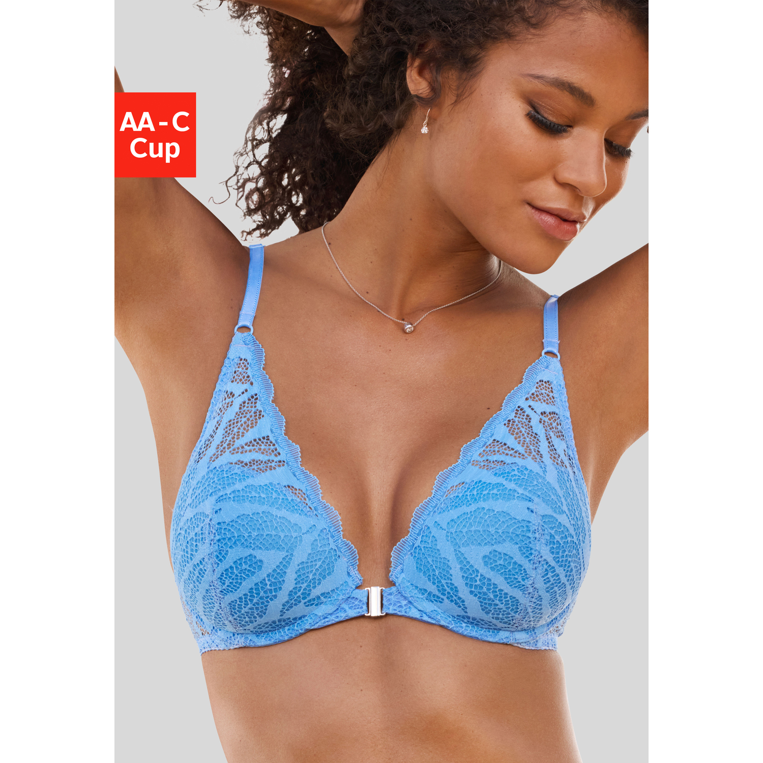 VIVANCE Push-up-BH Damen blau Gr.85C von VIVANCE