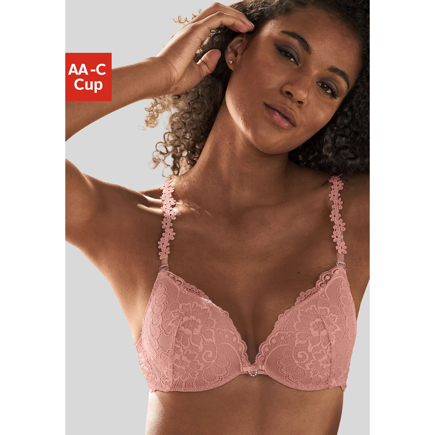 VIVANCE Push-up-BH Damen pfirsich Gr.90C von VIVANCE