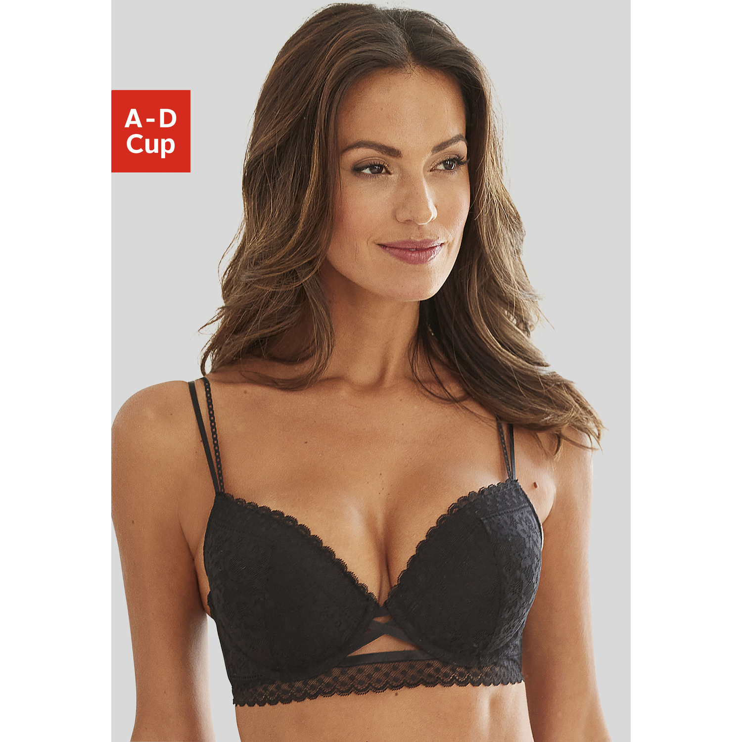 VIVANCE Push-up-BH Damen schwarz Gr.70C von VIVANCE