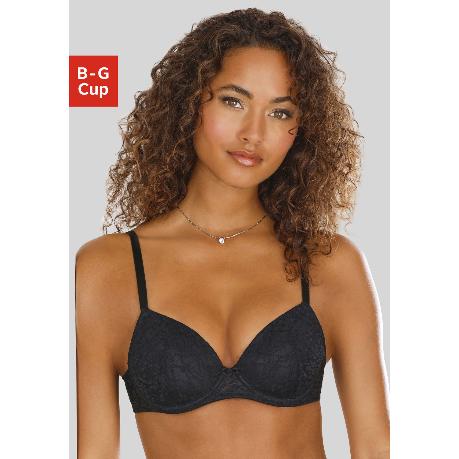 VIVANCE Push-up-BH Damen schwarz Gr.80F von VIVANCE