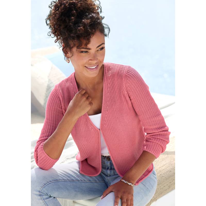 VIVANCE Strickjacke Damen beere Gr.32/34 von VIVANCE