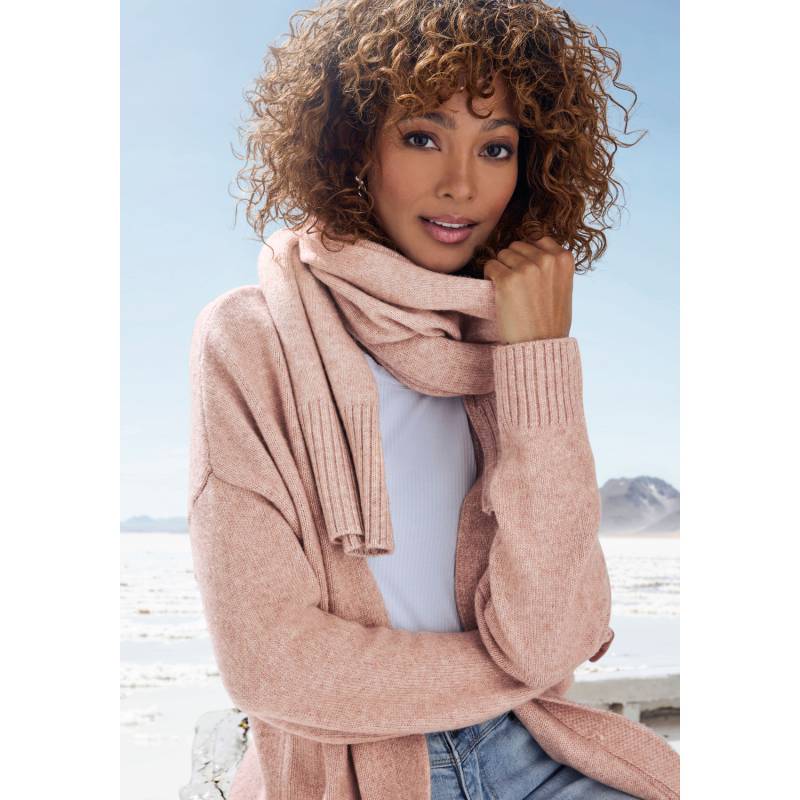 VIVANCE Strickjacke Damen beige meliert Gr.36/38 von VIVANCE