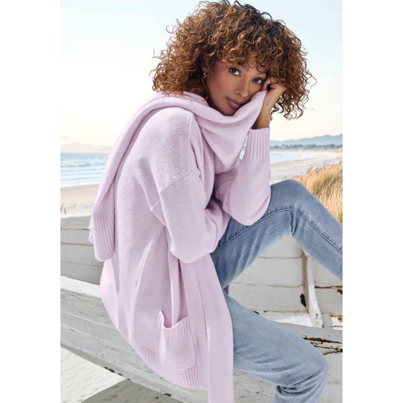 VIVANCE Strickjacke Damen flieder meliert Gr.44/46 von VIVANCE