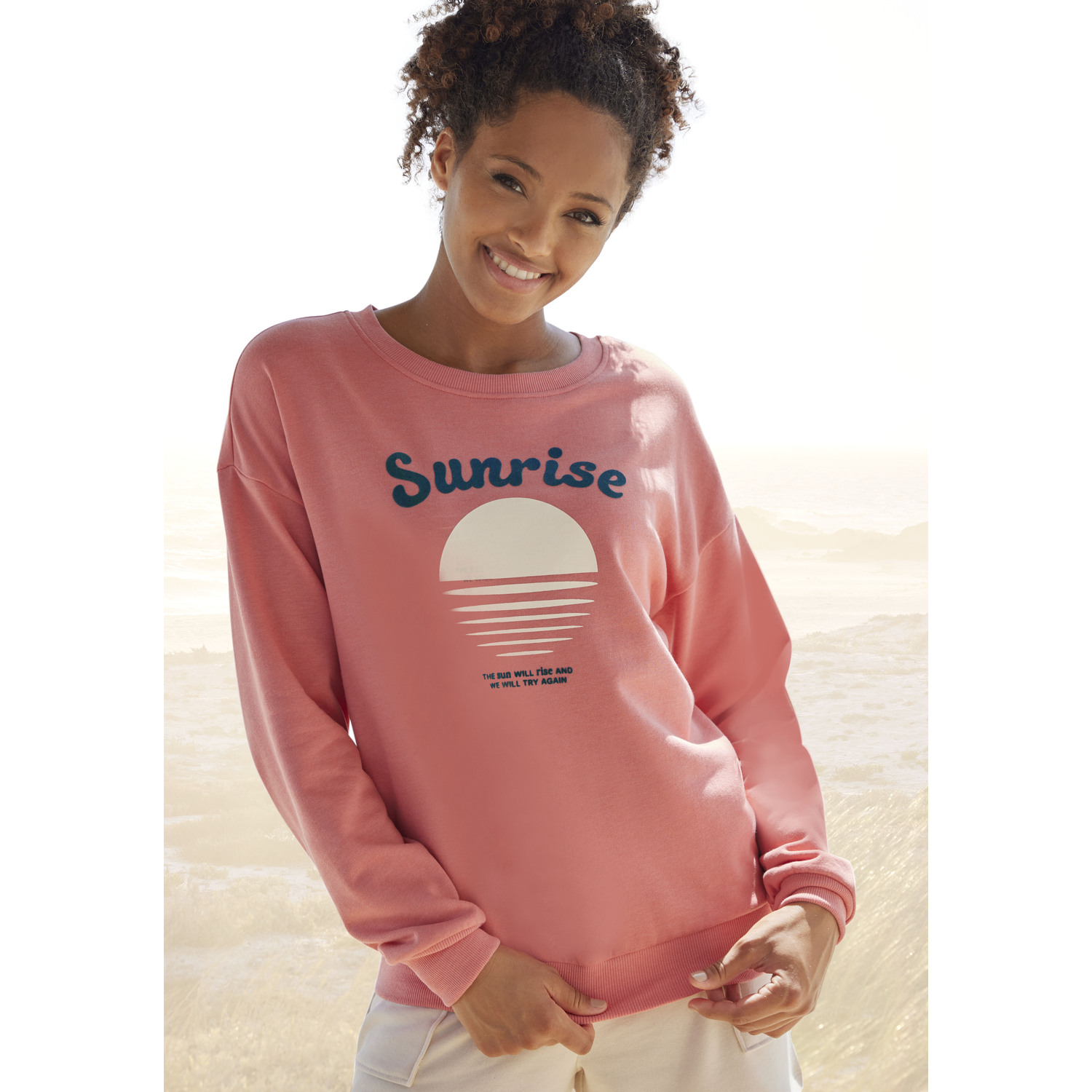 VIVANCE Sweater Damen altrosa Gr.48/50 von VIVANCE